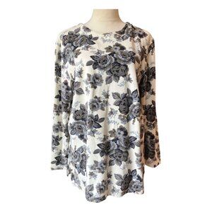 White Stag Floral Long Sleeve Blouse (891-4)